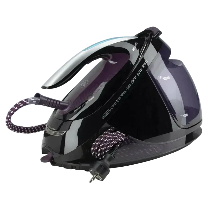 Fier de călcat cu generator de abur philips gc9650/80, 2400w, violet 4