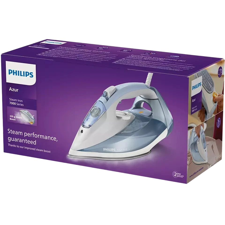 Утюг philips dst7011/20, 2600вт, голубой | серый 2