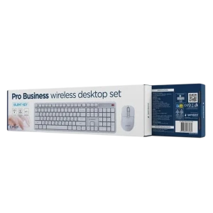 Set tastatură + mouse gembird silent key pro business, fără fir, alb Thumbnail 5
