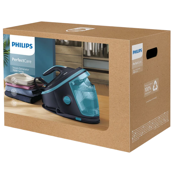 Fier de călcat cu generator de abur philips psg7200/20, 3120w, albastru 3