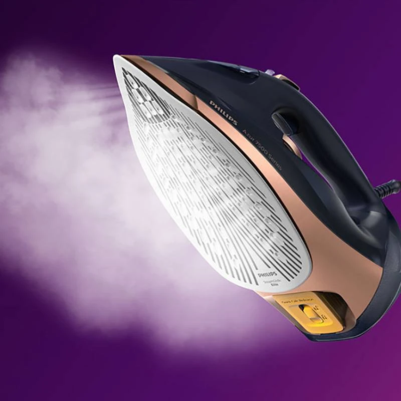 Fier de călcat philips dst7510/80, 3200w, albastru aur 2