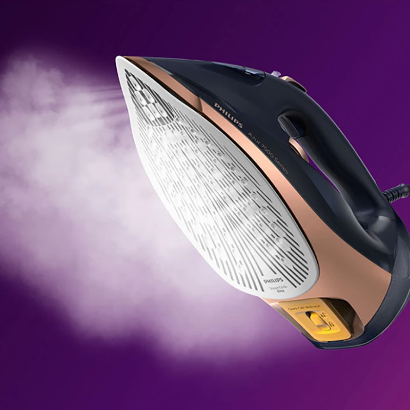 Fier de călcat philips dst7510/80, 3200w, albastru aur 2