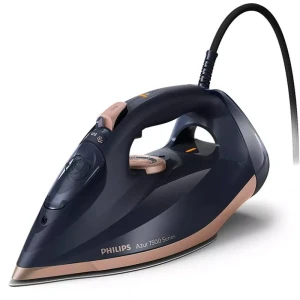 Fier de călcat philips dst7510/80, 3200w, albastru aur