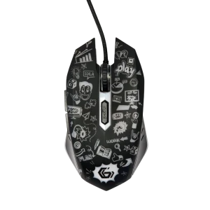 Игровая мышь gembird mus-6b-grafix-01, чёрный Thumbnail 2