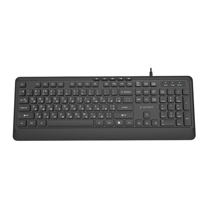 Tastatură gembird kb-mch-05-cyrl, cu fir, negru 4