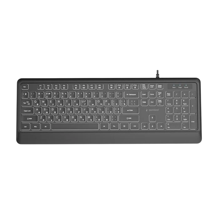Tastatură gembird kb-mch-05-cyrl, cu fir, negru 2