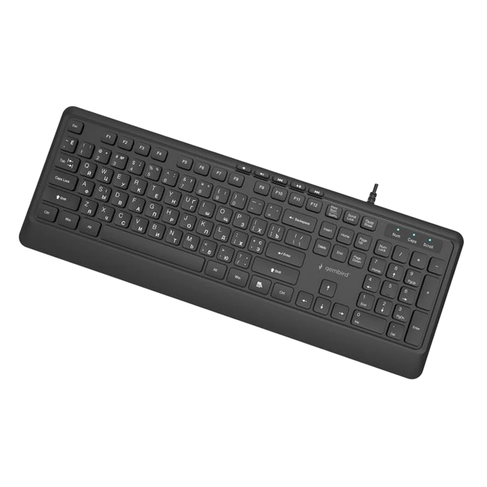 Tastatură gembird kb-mch-05-cyrl, cu fir, negru 5