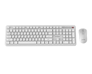 Set tastatură + mouse gembird slim pro business, fără fir, alb