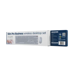 Set tastatură + mouse gembird slim pro business, fără fir, alb Thumbnail 4