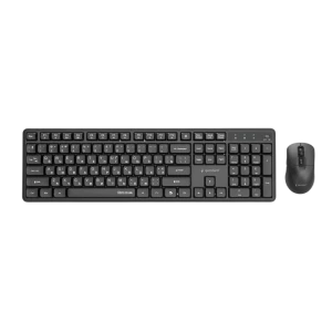 Set tastatură + mouse gembird silent key pro business, fără fir, negru