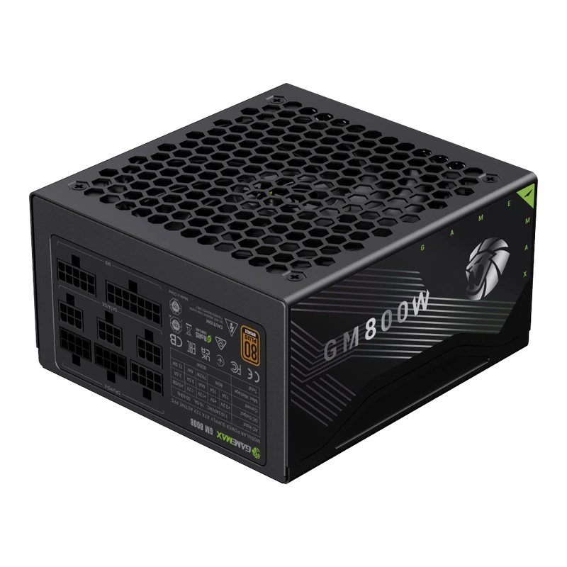 Блок питания для компьютеров gamemax gm-800b, 800вт, atx, полностью модульный 4