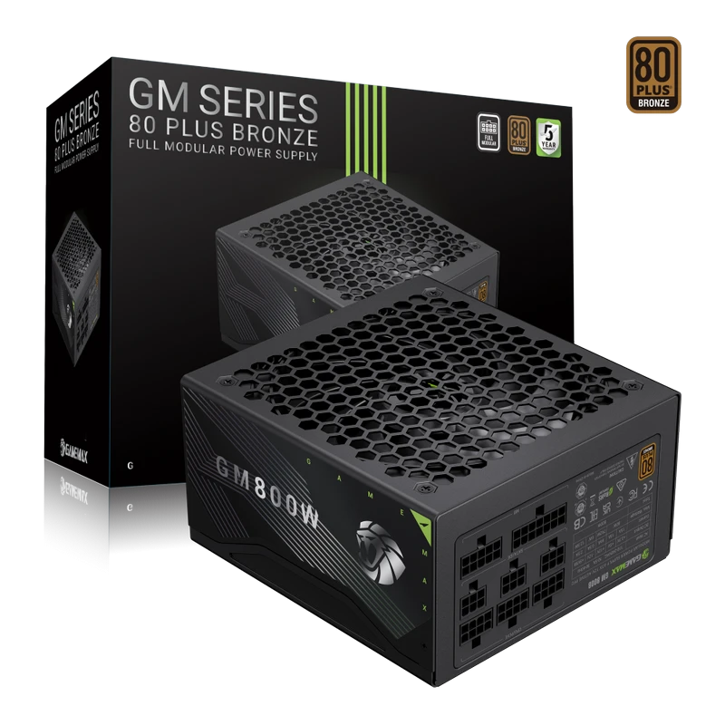 Блок питания для компьютеров gamemax gm-800b, 800вт, atx, полностью модульный 3