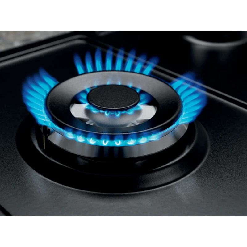 Газовая варочная панель electrolux kgs6436k, чёрный 9