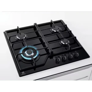 Газовая варочная панель electrolux kgs6436k, чёрный Thumbnail 6