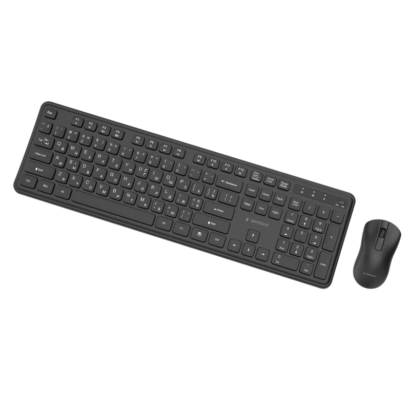 Set tastatură + mouse gembird slim pro business, fără fir, negru 3