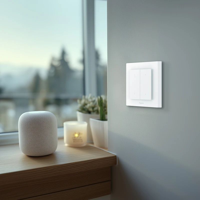 Умный выключатель aqara shutter switch h2, белый 9