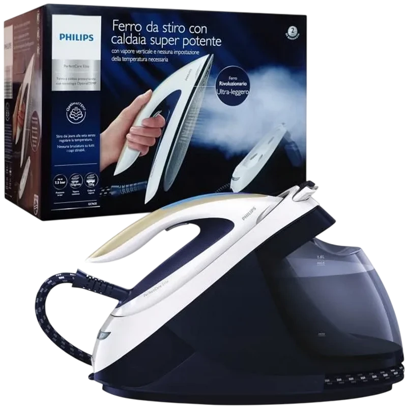 Утюг с парогенератором philips gc9635/20, 2700вт, синий 2