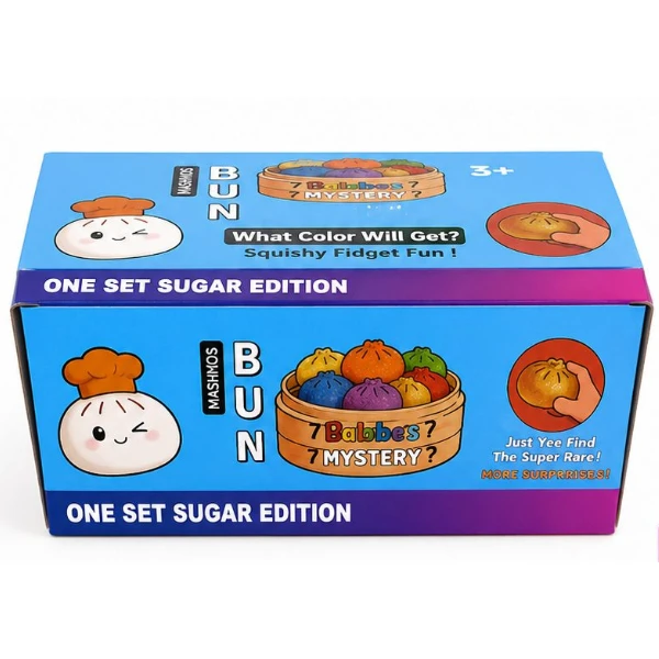 Jucărie antistres moale „flippy squishy: dumpling” multicoloră, 8.5× 8.5×8.5 cm 3