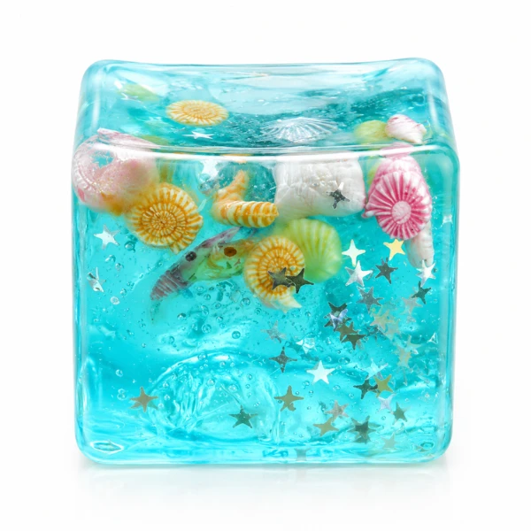 Cub antistres "needoh: flippy ice cube" cu stele marine, 5.5×5.5×5.5 cm 2