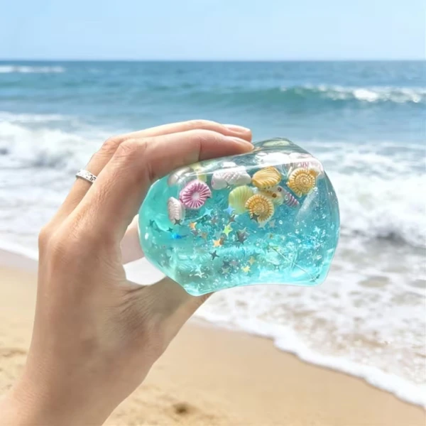 Cub antistres "needoh: flippy ice cube" cu stele marine, 5.5×5.5×5.5 cm 6