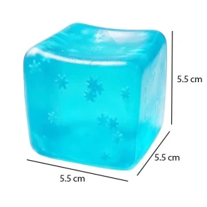 Cub antistres "needoh: flippy ice cube" cu fulgi de nea, 5.5×5.5×5.5 cm Thumbnail 4