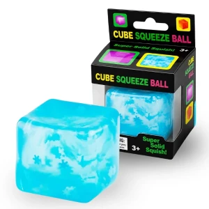 Cub antistres "needoh: flippy ice cube" cu fulgi de nea, 5.5×5.5×5.5 cm