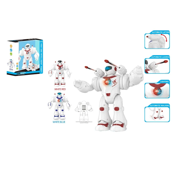 Robot inteligent, albastru și roșu 4
