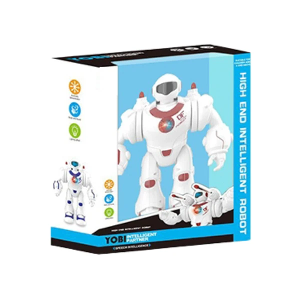 Robot inteligent, albastru și roșu 3
