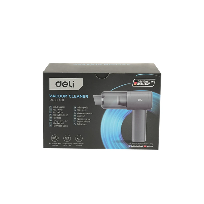 Dl881401 aspirator auto portabil cu acumulator deli (4000 mah, 12000 pa), 4
