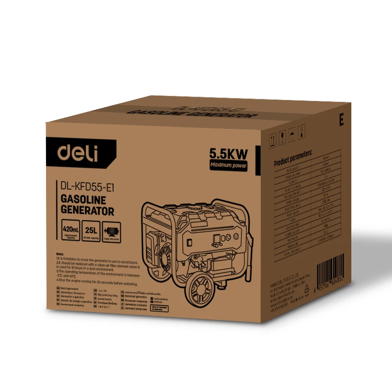 Generator pe benzină deli dl-kfd55-e1, 5,5 kw 2