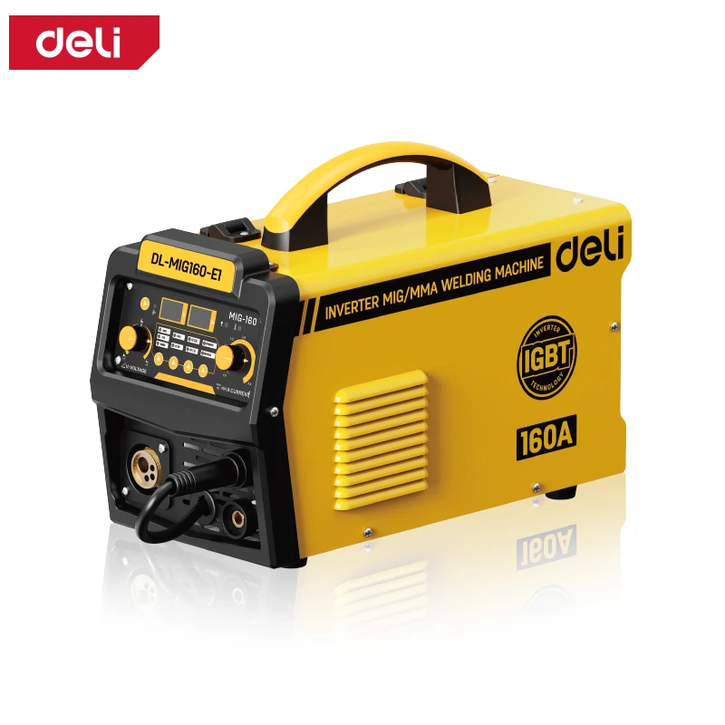 Aparat de sudură cu invertor deli dl-mig160-e1 mig/mma, 160 a 3