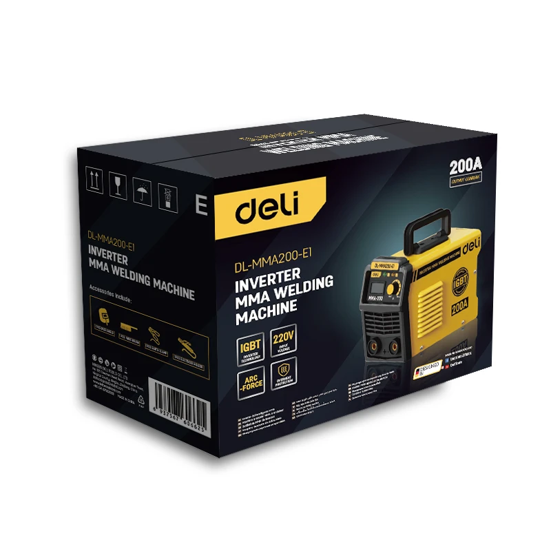 Dl-mma200-e1 aparat de sudura mma  cu invertor deli 200a 4