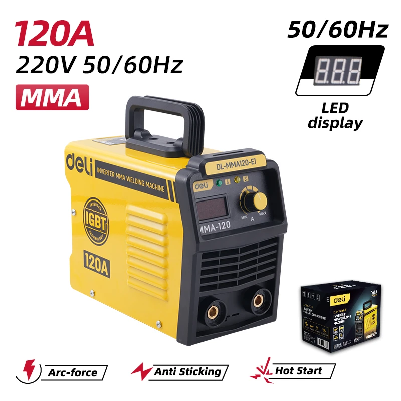 Aparat de sudură mma cu invertor deli dl-mma120-e1, 120 a 2