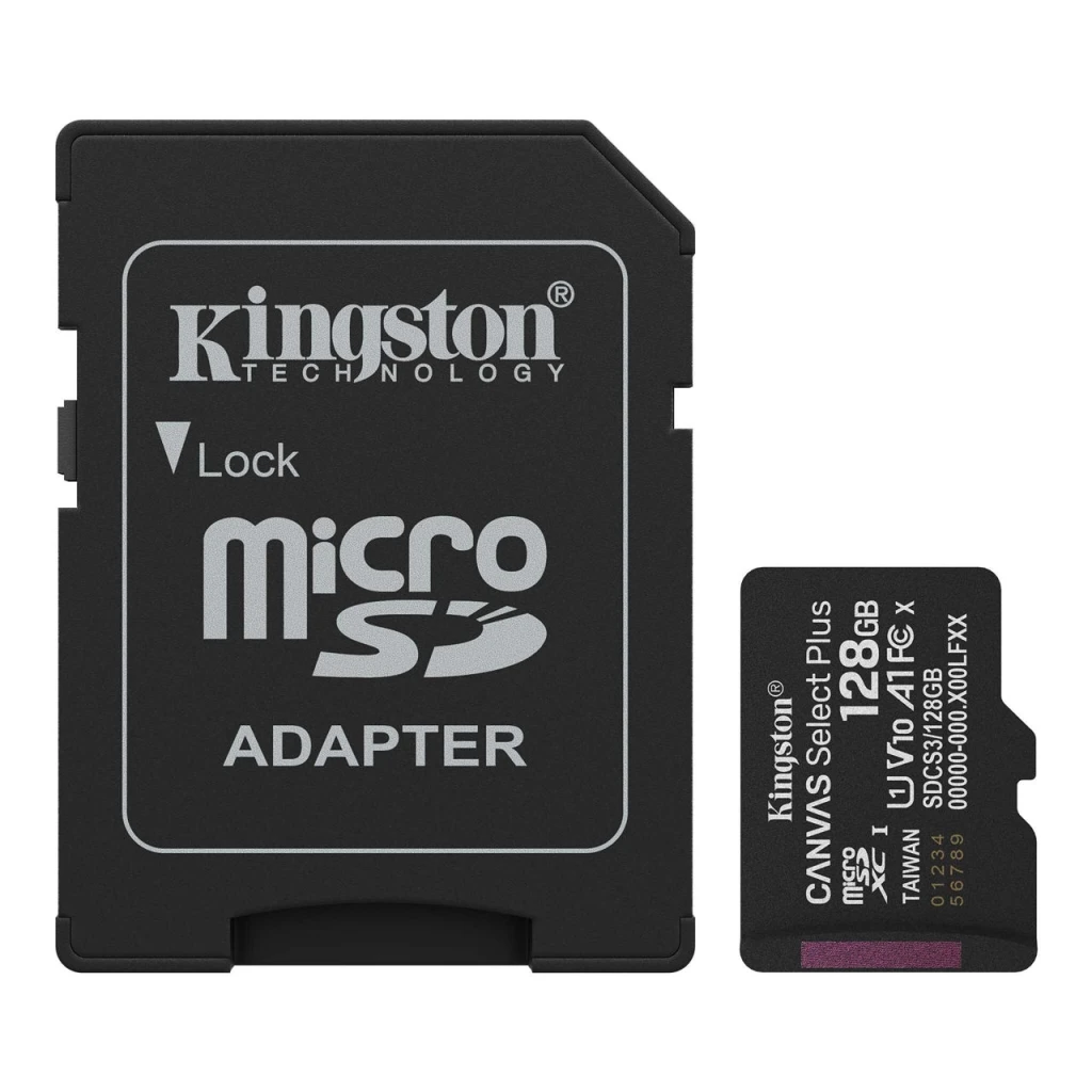 Card de memorie kingston select plus microsd, 128gb, class 10 3