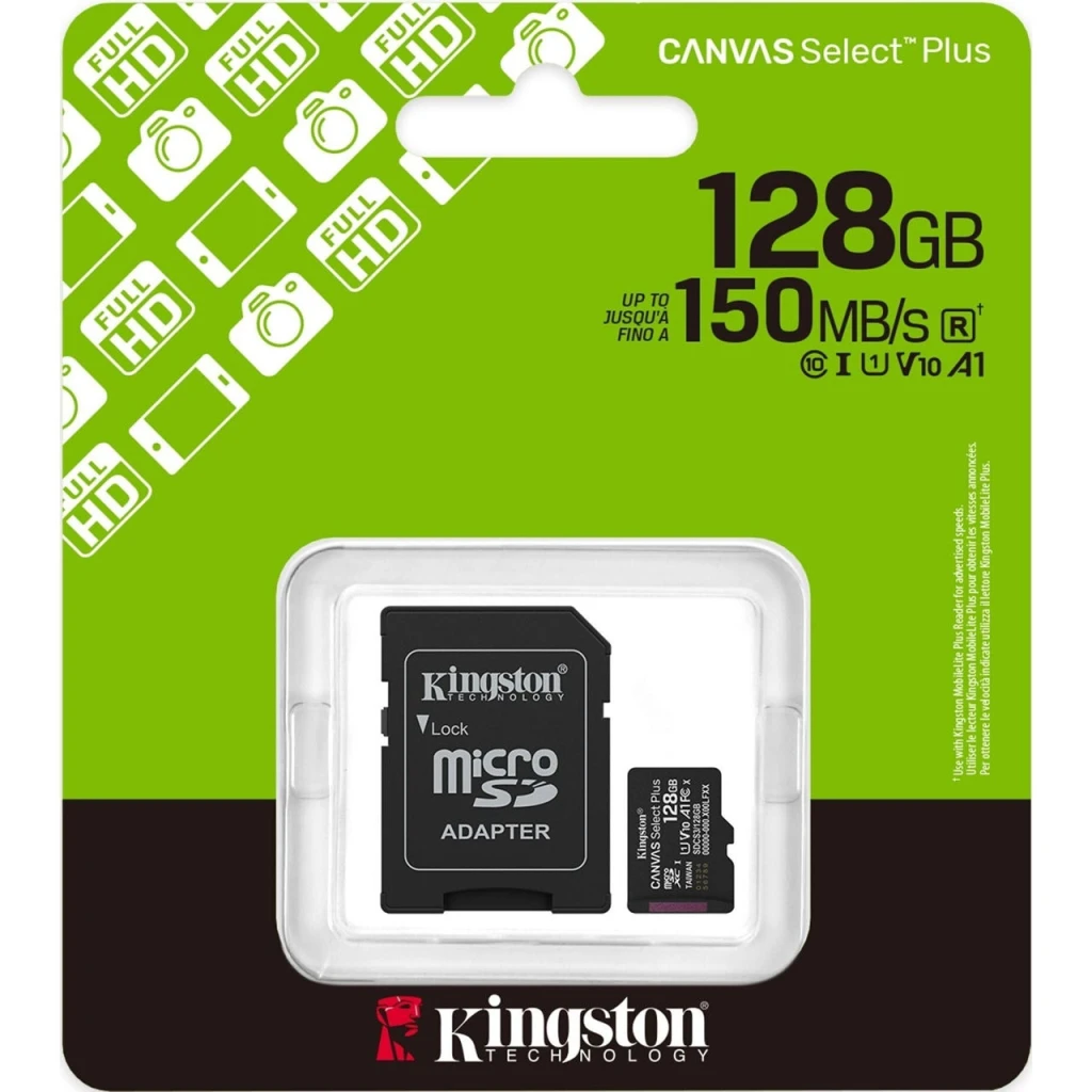Card de memorie kingston select plus microsd, 128gb, class 10 2