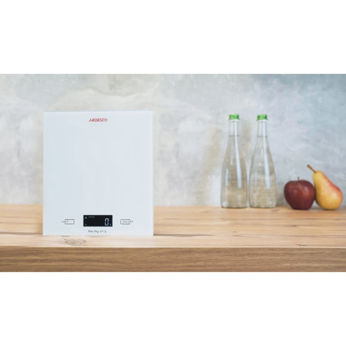 Cântar electronic de bucătărie ardesto sck-893w, alb 3