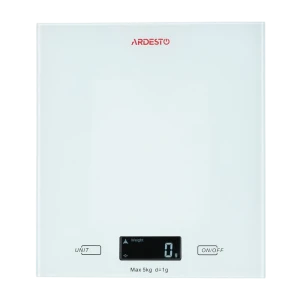 Cântar electronic de bucătărie ardesto sck-893w, alb