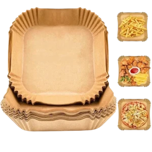 Hârtia de copt papro square air fryer paper, bej Thumbnail 4