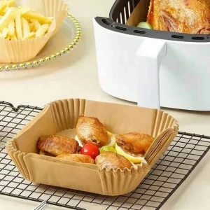 Hârtia de copt papro square air fryer paper, bej Thumbnail 3