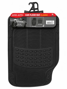 102140 car mat black 4 buc.3.6 kg (132789 universal)/covorase auto din cauciuc