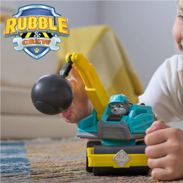 Rubble &amp; crew camion de jucărie cu bilă de demolare, seria "patrula cățelușilor" 8