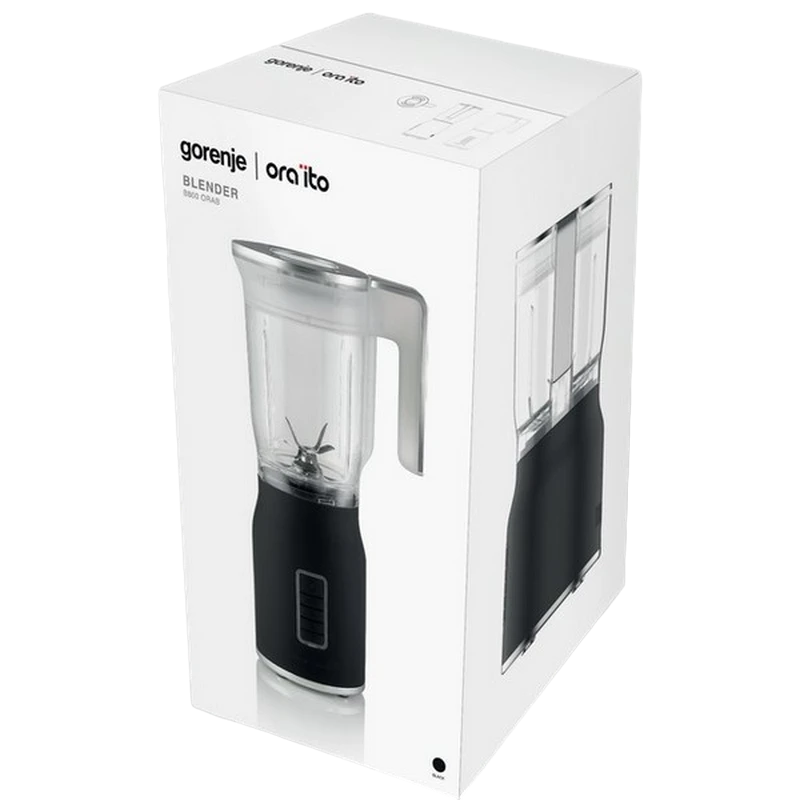 Стационарный блендер gorenje b800orab, чёрный 6