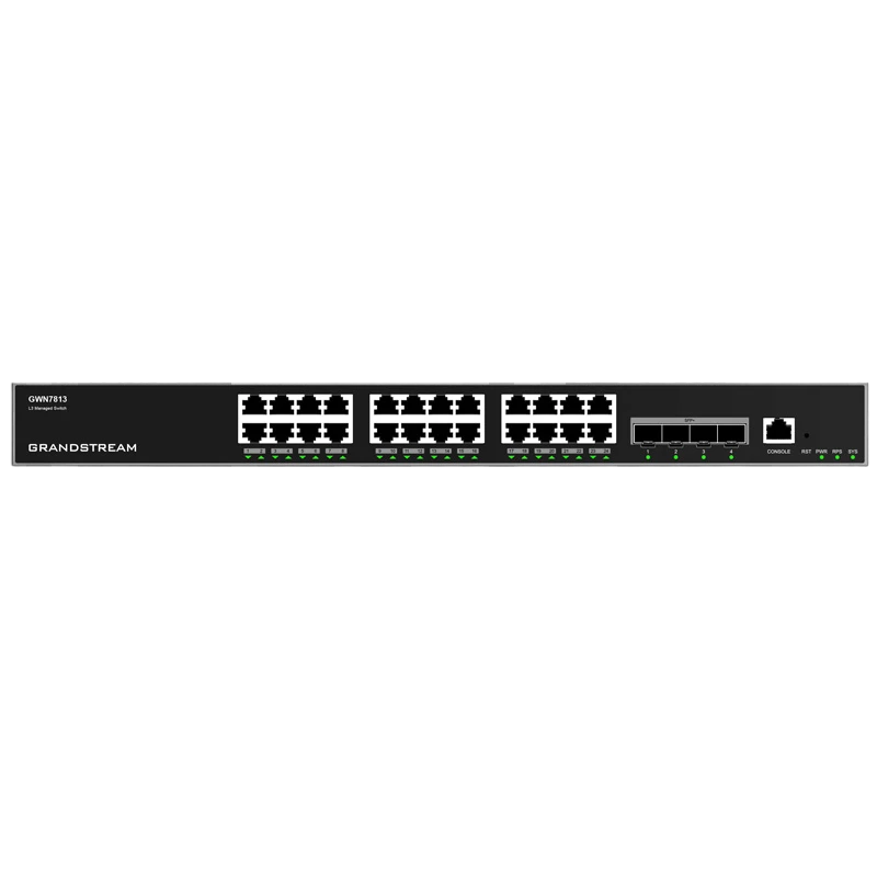 Сетевой коммутатор grandstream gwn7813, 24x 10/100/1000 мбит/с 2