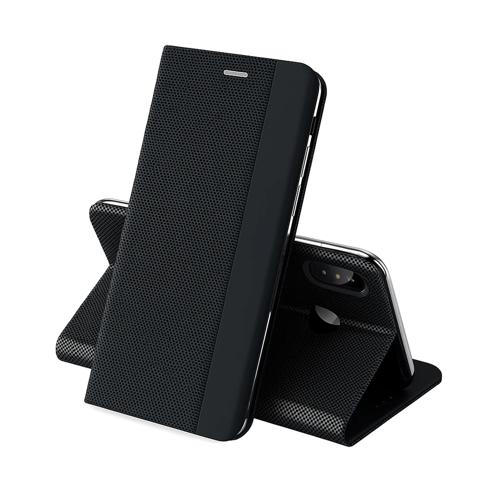 Woo case shell flip nylon samsung a27, black 3