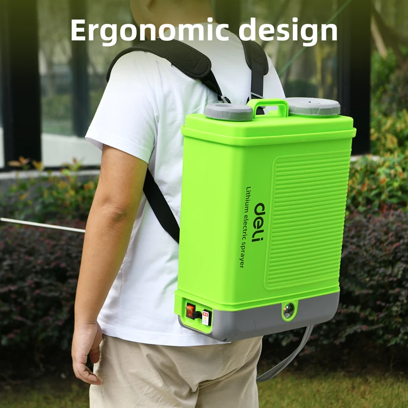Электрический опрыскиватель deli dl581118 – 18 л, green 4