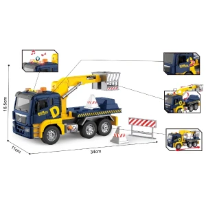 1:10 camion de serviciu cu macara cu fricțiune (lumini /sunete) Thumbnail 4