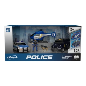 1:32 set vehicule de poliție cu fricțiune (lumini / sunete) Thumbnail 3