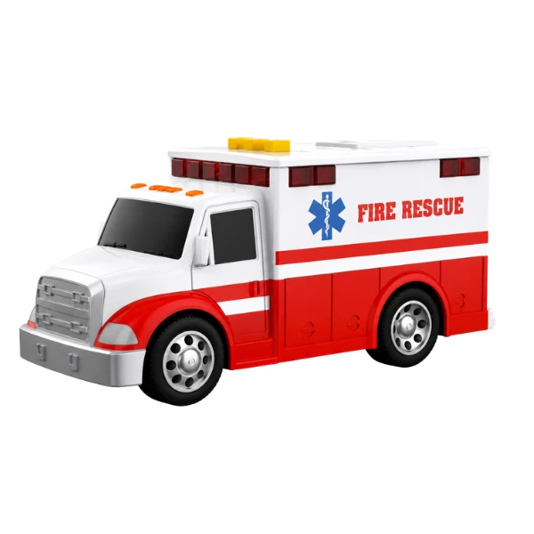 1:32 set vehicule de salvare cu fricțiune (lumini / sunete) 8