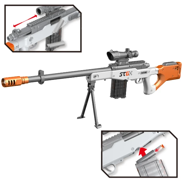 Pușcă cu lunetă "awm", cu gloanțe moi 5