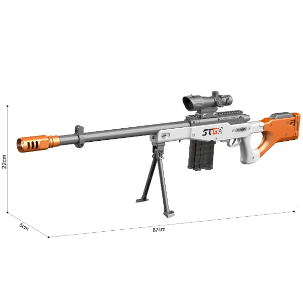 Pușcă cu lunetă "awm", cu gloanțe moi 4
